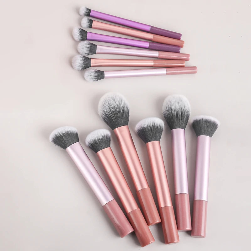 12-Piece Makeup Brush Set - Professional Cosmetic Brushes for Flawless Makeup