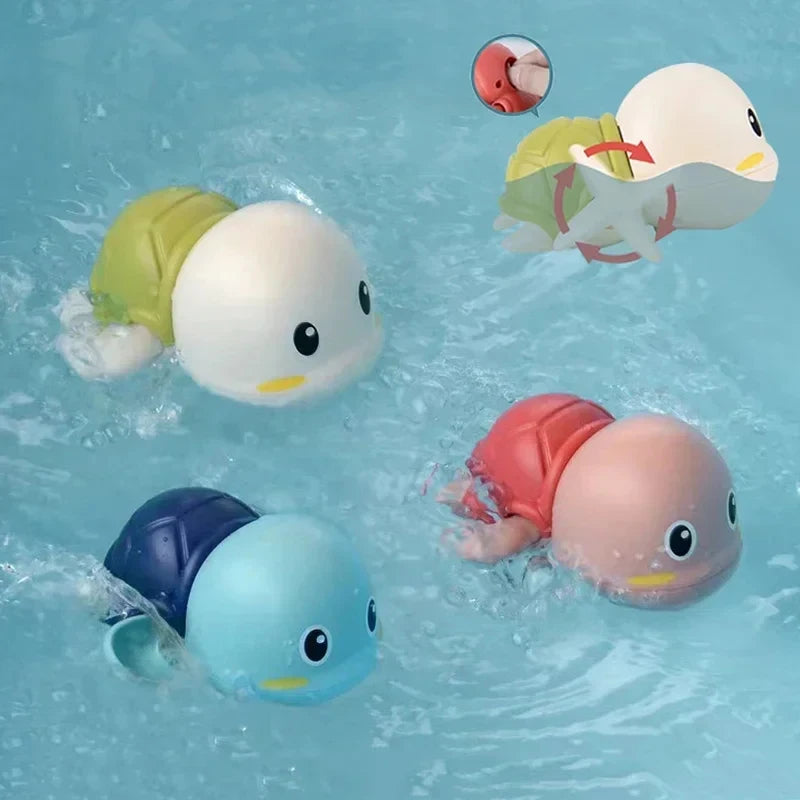 Baby Bath Toys for Children - Cute Frogs Swimming & Clockwork Bath Toys