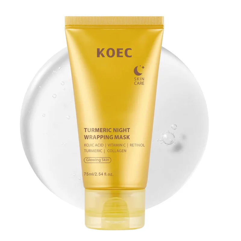 Korean Collagen Peel-Off Facial Mask with Turmeric & Vitamin C - Moisturizing Night Mask