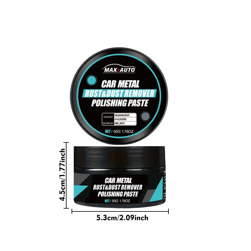 Car Metal Rust & Wheel Hub Scratch Repair Wax Kit - Long-Lasting Gloss Polish