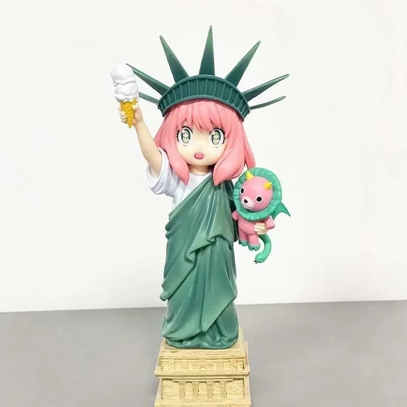 Anime Anya Forger Statue Action Figure - Spy×Family Desktop Collectible Model