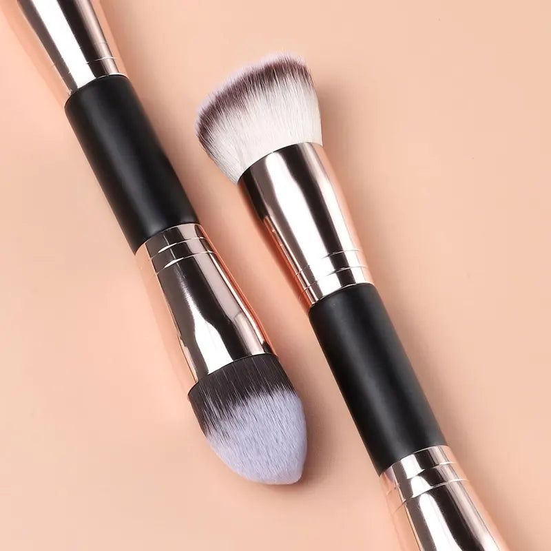 Double Ended Makeup Brush for Face and Concealer - Blending and Powder