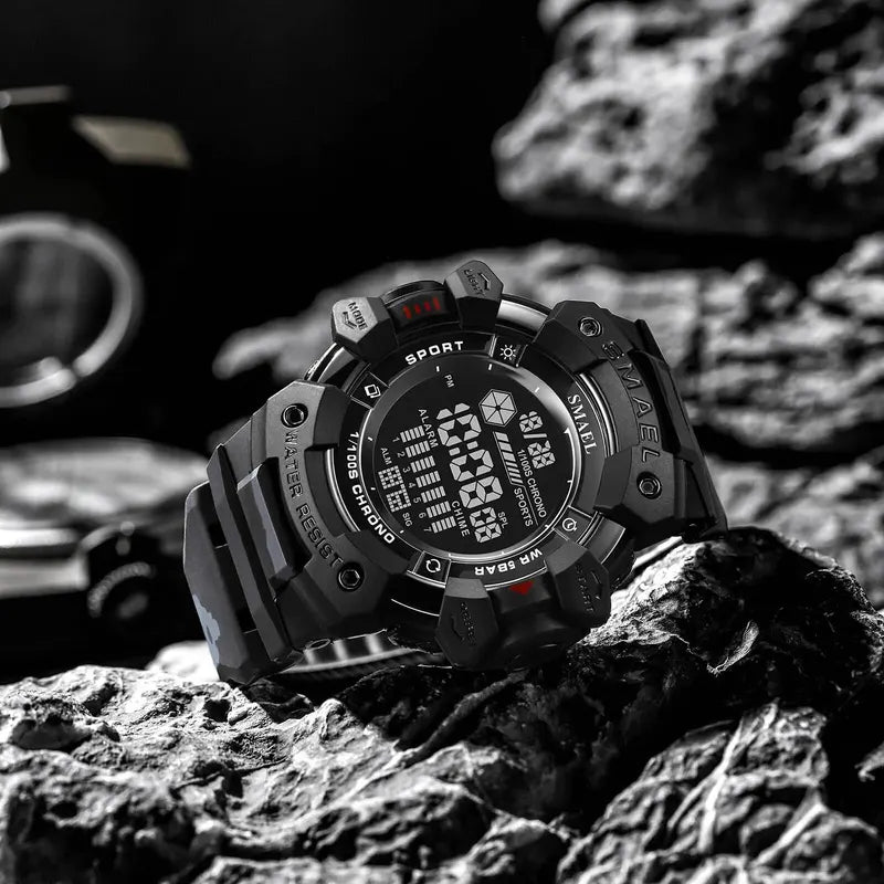 Digital Wristwatch for Men Waterproof Sport Watch with Stopwatch & Alarm