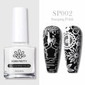 Nail Art Stamping Polish Set 10ml No Smudge Top Coat for Manicure & Design