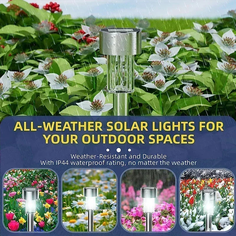 Solar Outdoor Pathway & Garden Lights Waterproof LED Landscape Lighting 10/20/30-Pack
