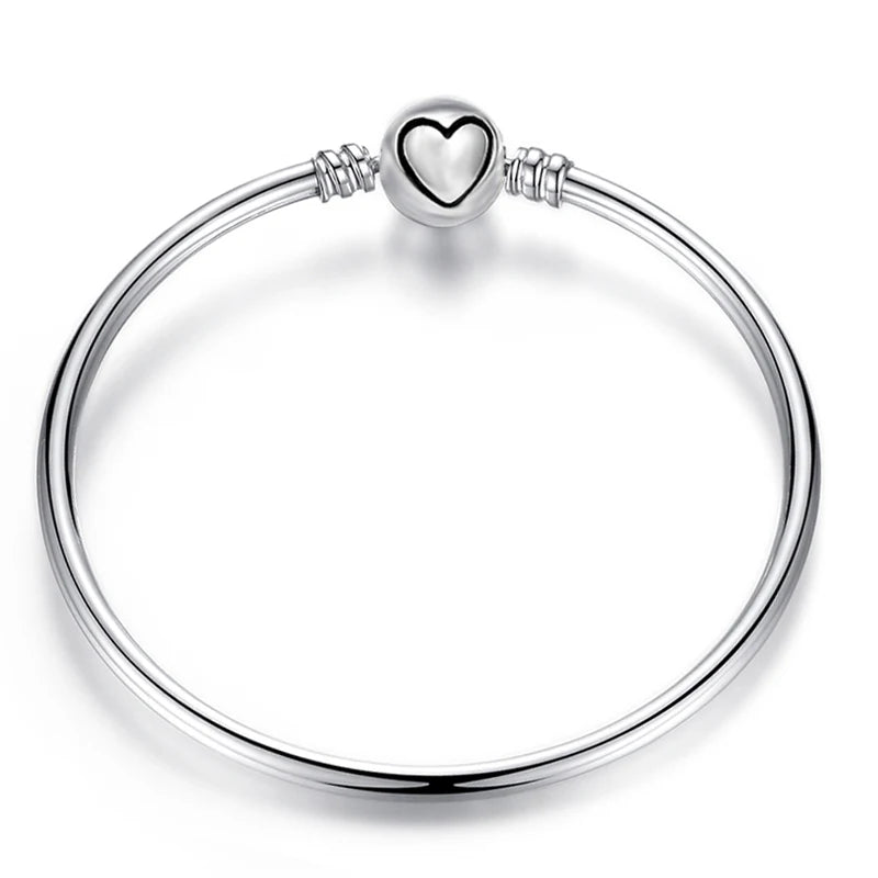 Women's Forever Love Charm Bracelet Bangles - Adjustable Fine Jewelry