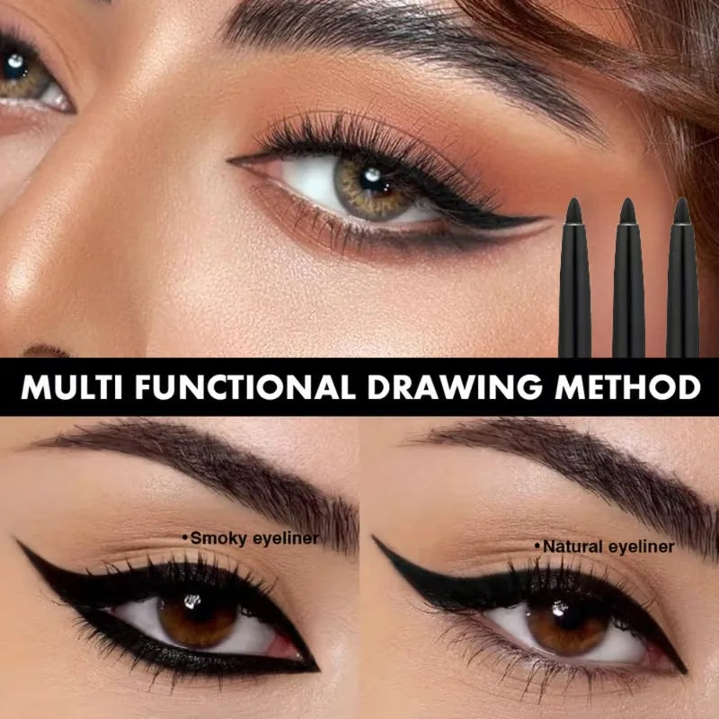Waterproof Gel Eyeliner Pencil - Long-Lasting, Smudge-Proof, Multi-Use Makeup Tool