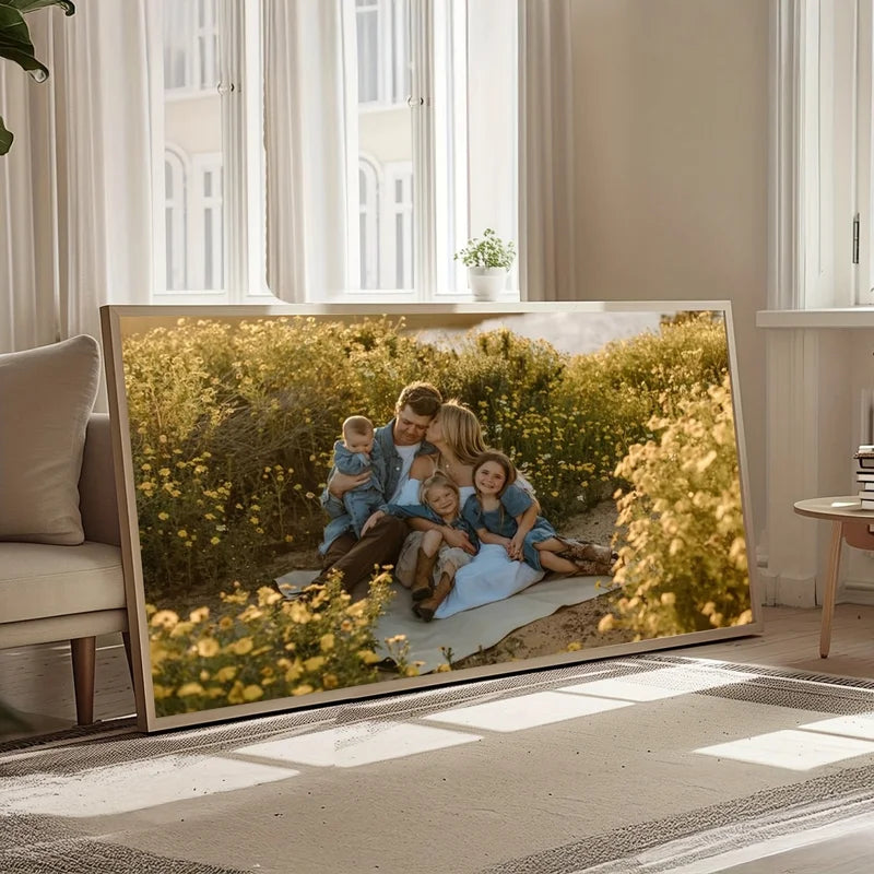 Custom Canvas Poster Print - Personalized Photo Wall Art for Family Pets Scenery & Events