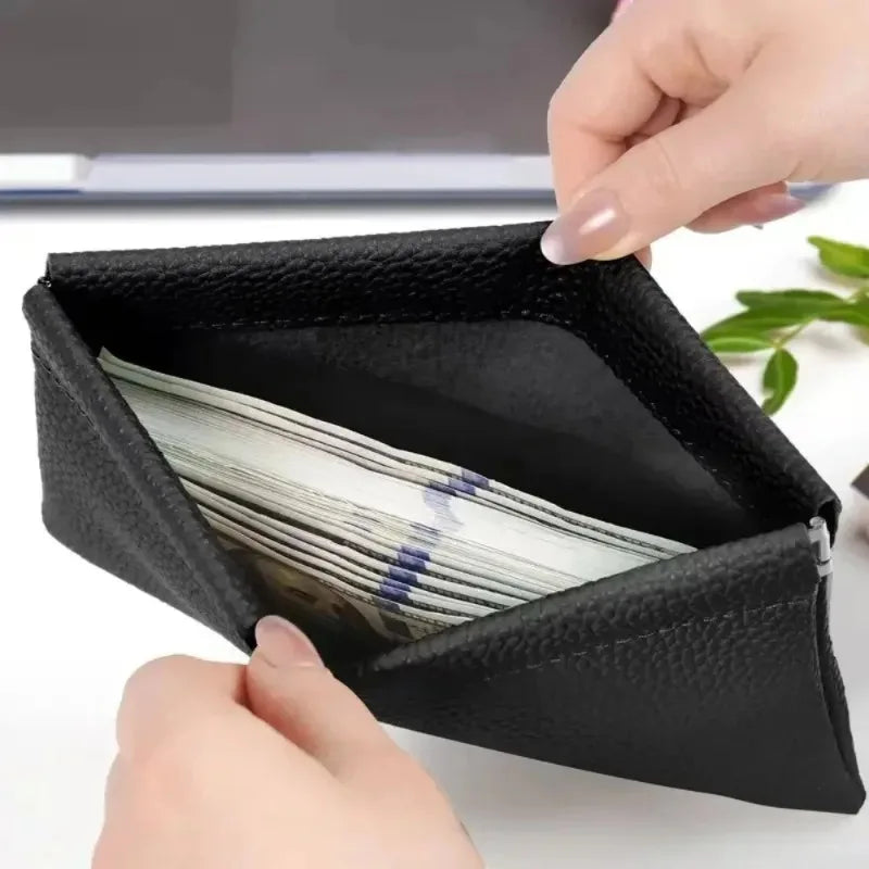 Mini PU Earphone and Coin Storage Bag - Candy Color Compact Wallet