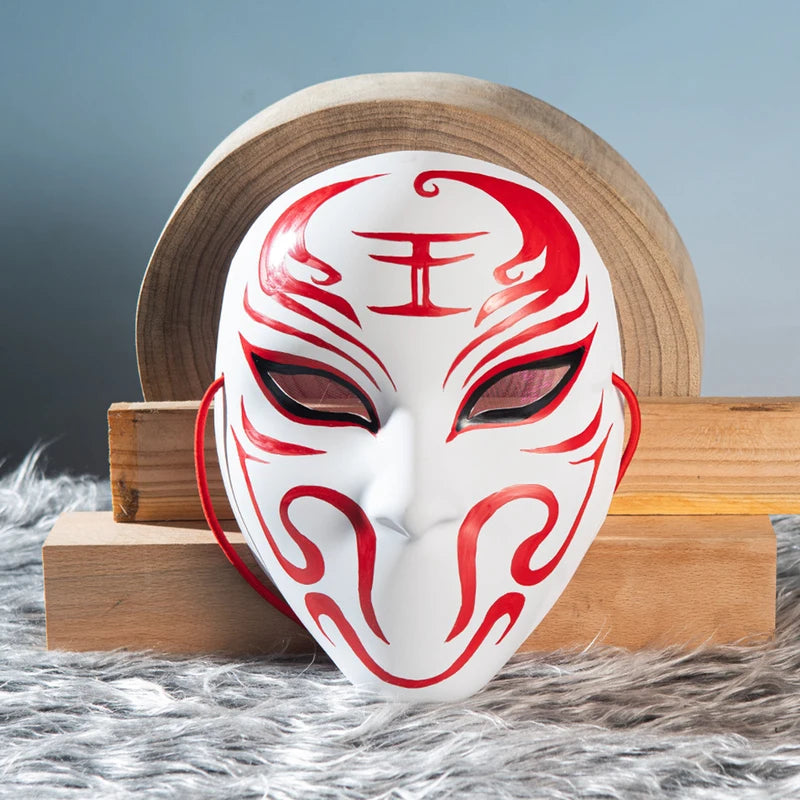 DIY White Face Mask for Cosplay Halloween Masquerade and Party Props