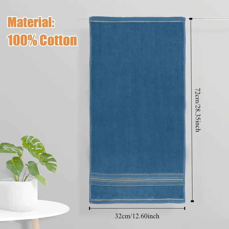 Multi-Purpose Cotton Bath Towels - Soft, Absorbent & Quick-Dry, 1-3 Pcs