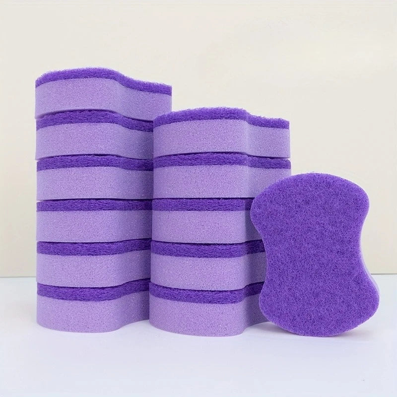 12-Pack Heavy Duty Dishwashing Sponges Kitchen Scrub & Multi-Purpose Cleaning Pads