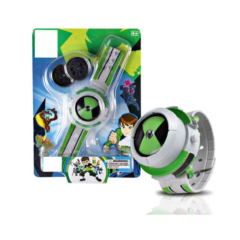 Kids Omnitrix Watch Toy with Projector and Multiple Colors - Ben 10 Style Kids Gift
