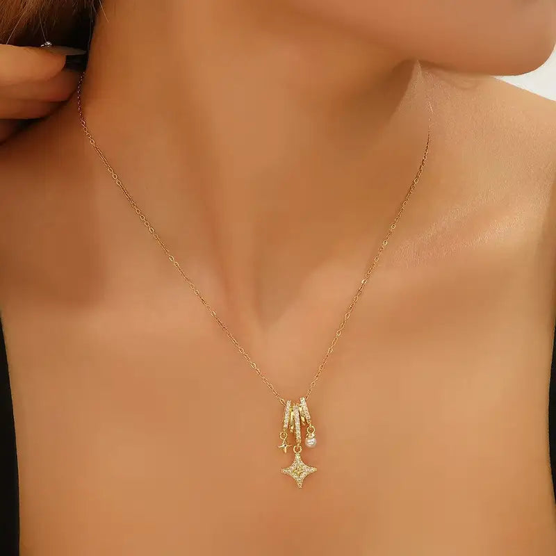 Luxury Turtle-Shaped Multi-Color Glass Diamond Women's Necklace Pendant & Earrings Set