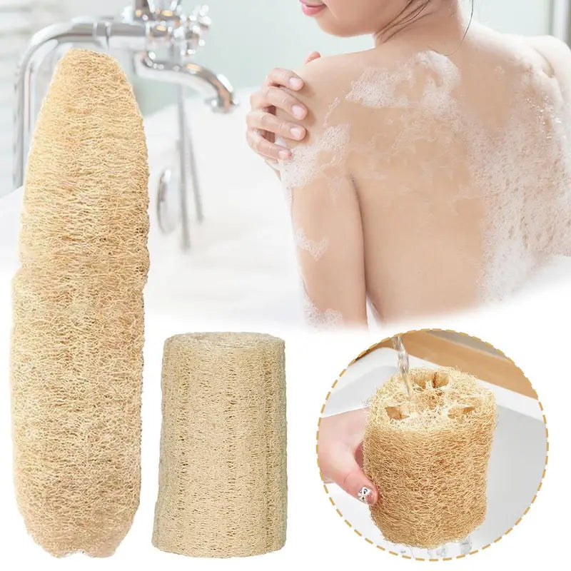 Natural Loofah Sponge for Exfoliating Body Wash & Scrubbing - Biodegradable