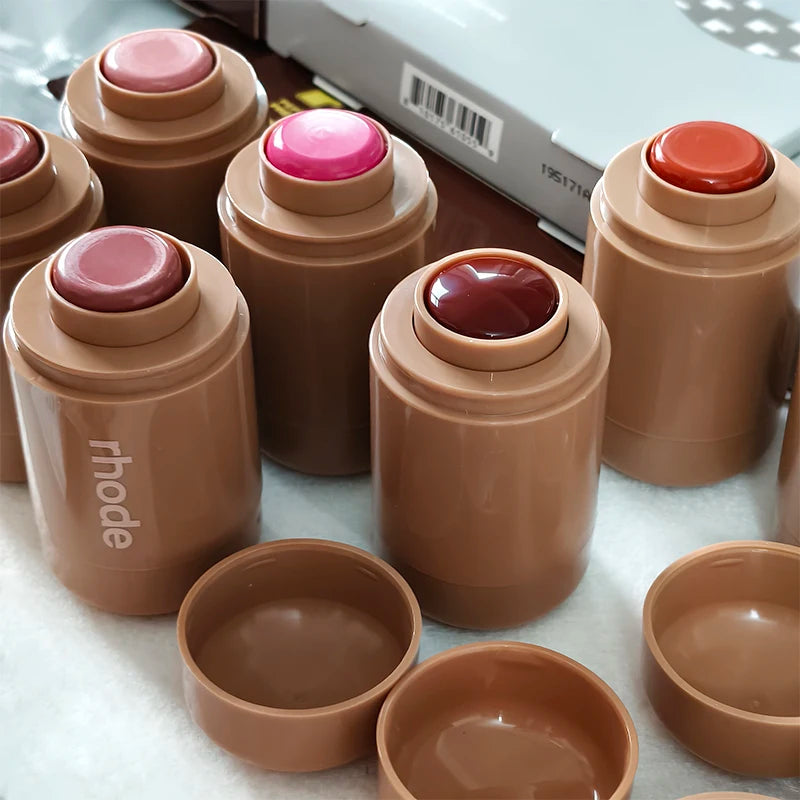 Portable Blush and Bronzer Stick Set - Easy To Apply Makeup for Face & Cheeks