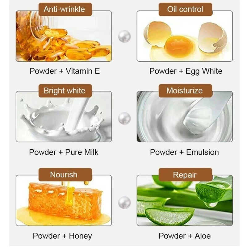 Pearl Powder Face Mask - Whitening, Moisturizing & Anti-Aging Cream 500g