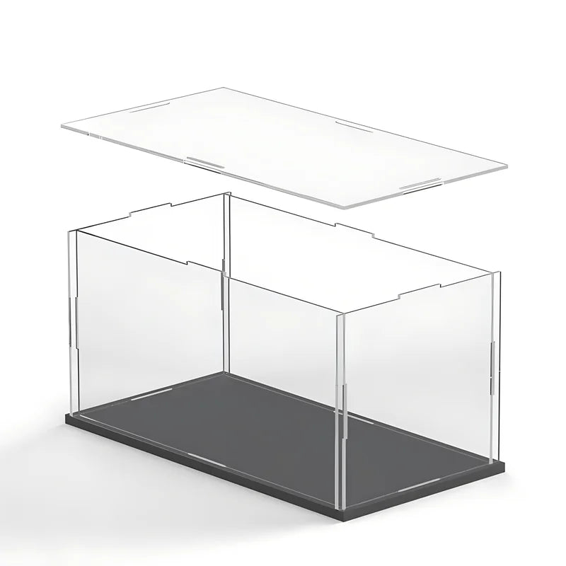 Acrylic Display Case Dustproof Storage Box for Figures and Collectibles