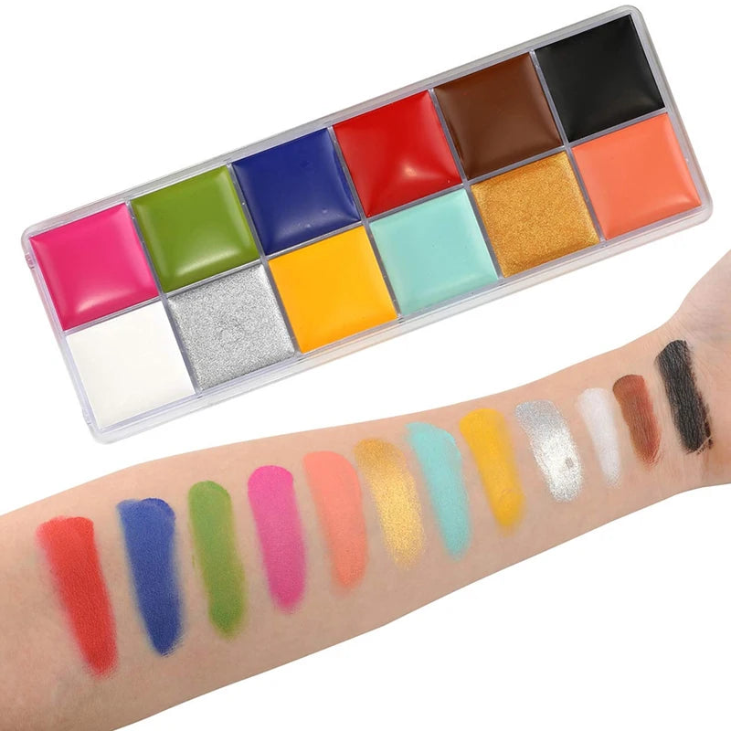Professional Face & Body Effects Makeup Kit with Wound Scar Wax - 12/20 Colors, Halloween Special FX