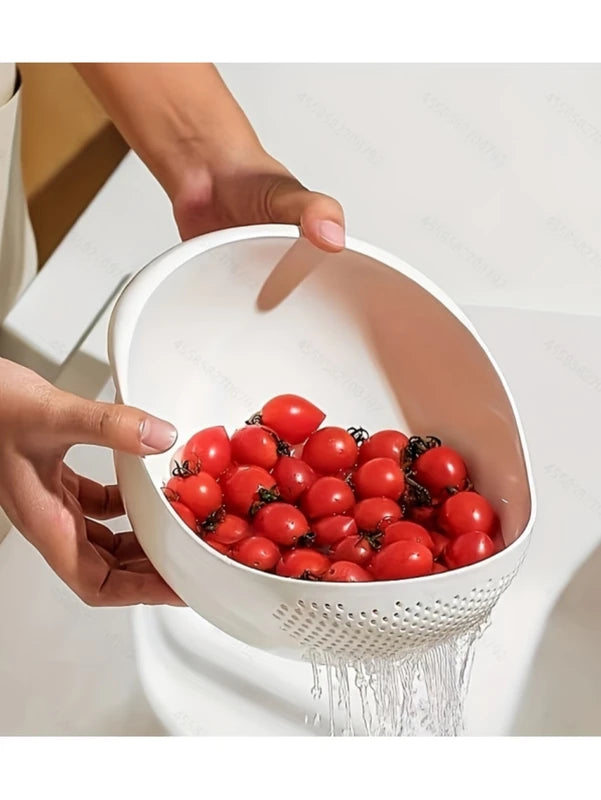 Multipurpose Rice Drainage Basket - Fruit & Vegetable Rinse Sieve, Small Kitchen Tool