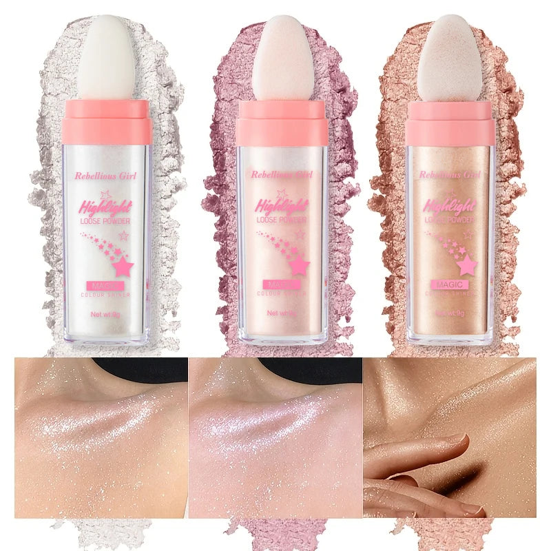 Glitter Wand Highlighter Powder for Face & Body - Bridal Stage Makeup