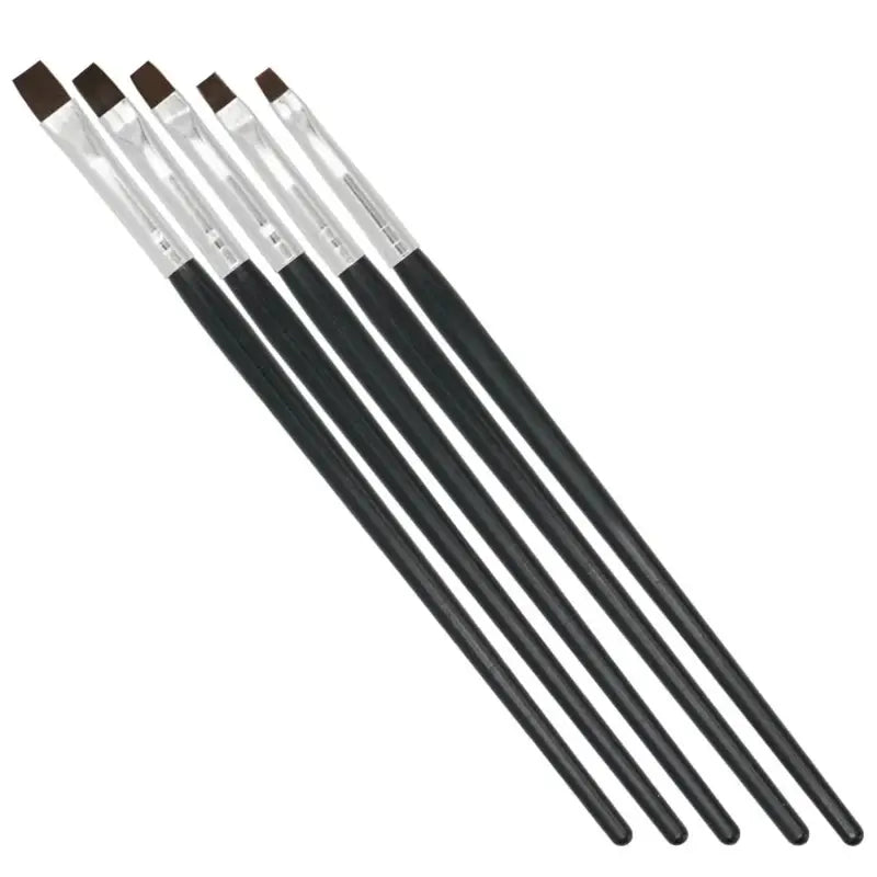 5Pcs Dental Resin Brush Pens - Teeth Shaping & Cleaning Tools for Resin & Nail Art