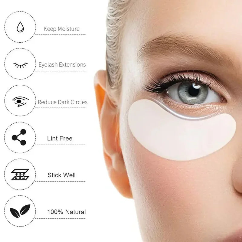 Disposable Under Eye Pads for Eyelash Extensions Lint-Free Gel Patches