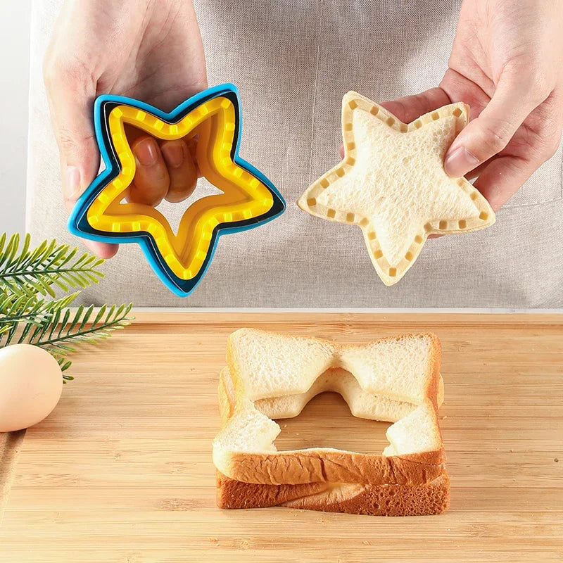 Multi-Shape Food Art Cutting Mold Set for Sandwiches Cookies Bread Kitchen Tools