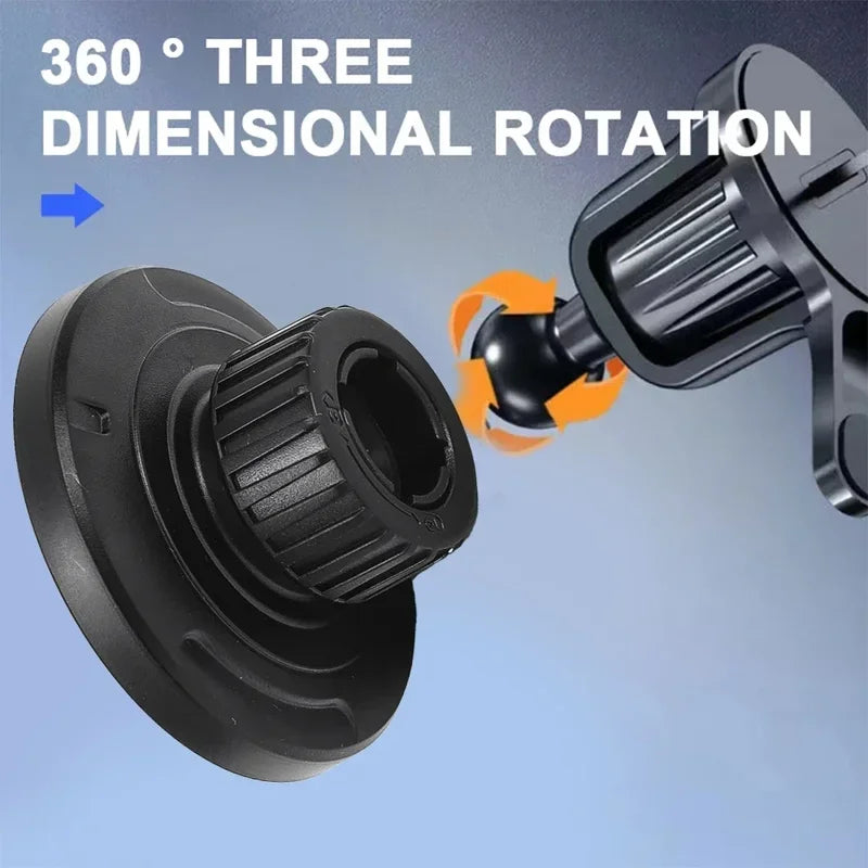 Universal 17mm Magnetic Ball Head Base for MagSafe Car Mounts and Phone Holders