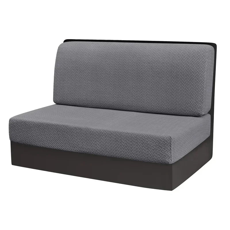 RV Dinette Cushion Covers Set - Stretch Fleece Bench Seat & Backrest Protectors