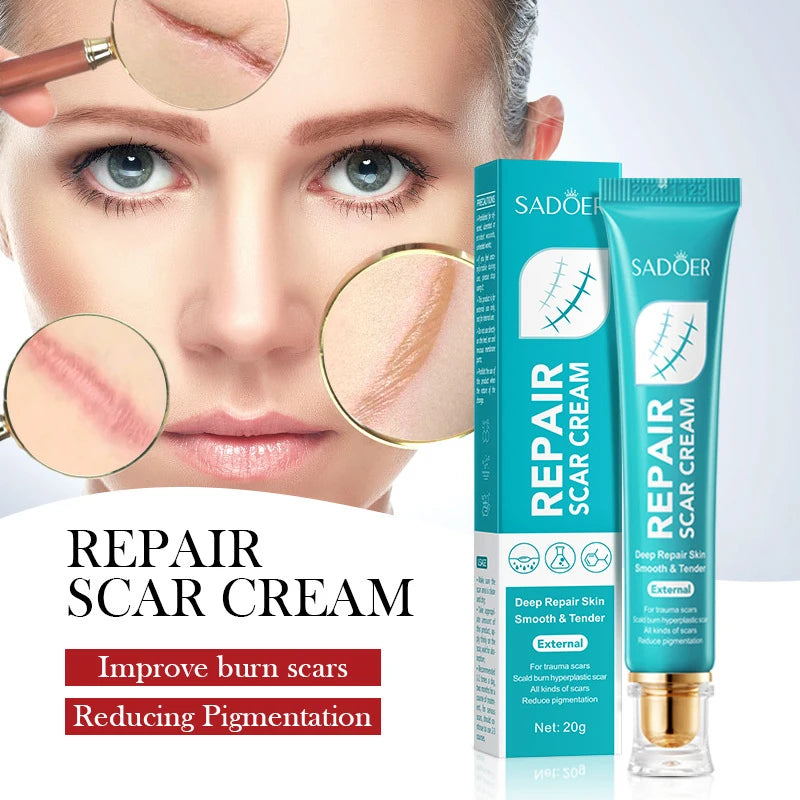 Scar Repair Cream for Skin Wounds and Scars - Moisturizing Rejuvenating Gel