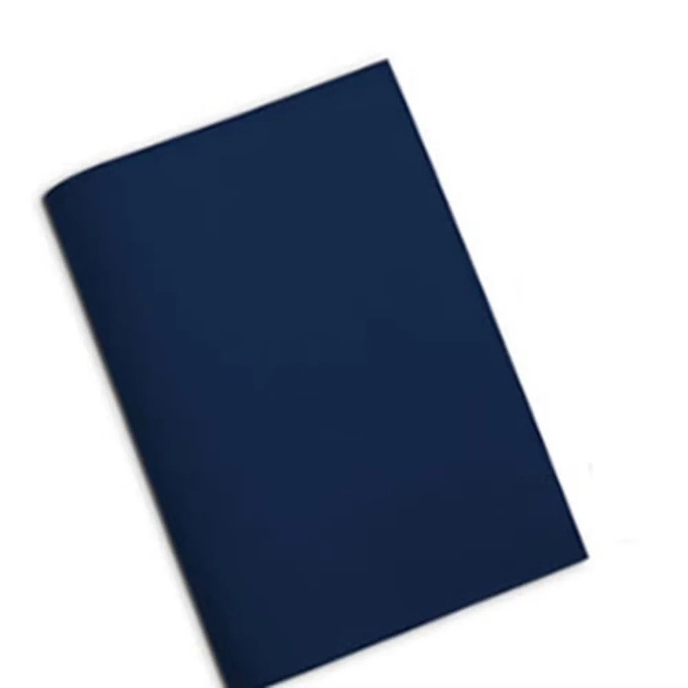 PU Leather Book Cover Solid Color Replaceable Notebook Cover Home Office