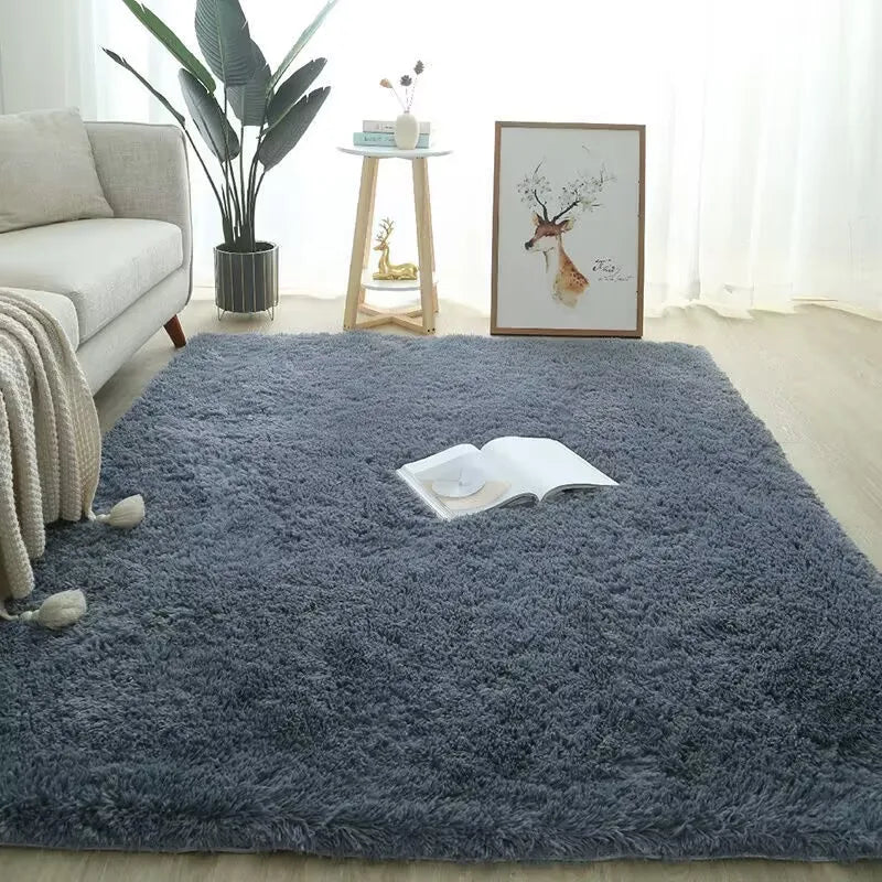 Living Room & Bedroom Area Rug - Soft Fluffy Floor Mat for Home Decoration