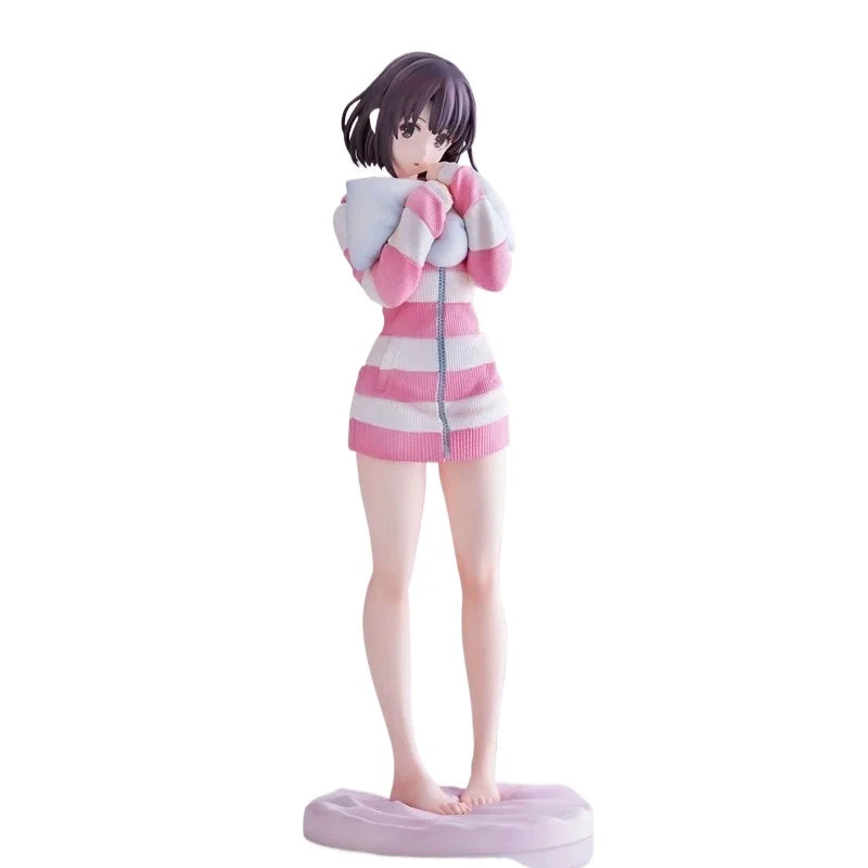 Anime Figurine Megumi Kato Pajamas Ver. Collectible Model Desktop Ornament