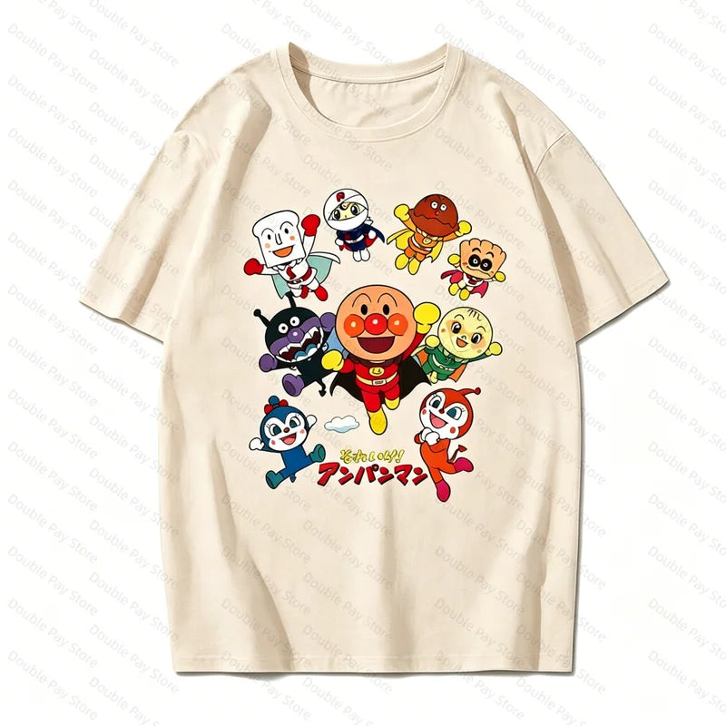 Unisex Short Sleeve Graphic T-Shirt Summer Tops Casual Streetwear