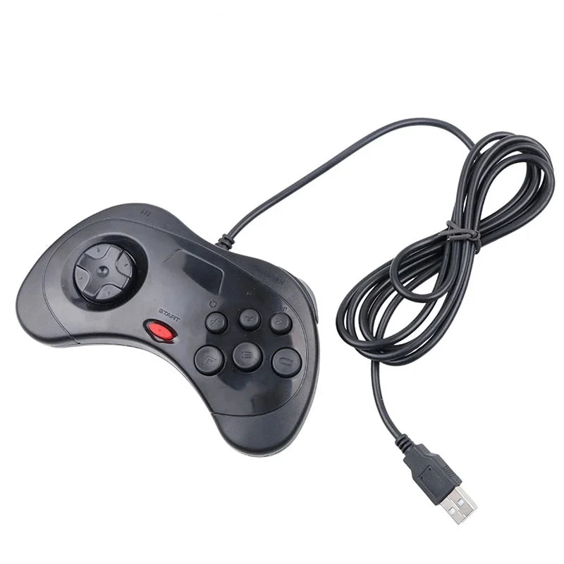 Wired Game Controller for Sega Saturn System - USB Classic Gamepad