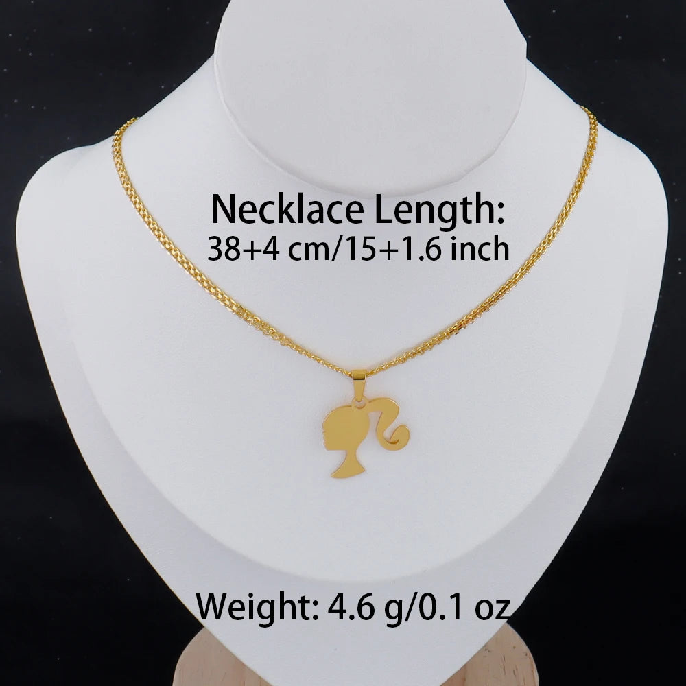 Minimalist Gold Letter Necklace for Women - Stainless Steel Daily Wear Jewelry