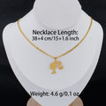 Minimalist Gold Letter Necklace for Women - Stainless Steel Daily Wear Jewelry