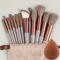 Professional Makeup Brush Set with Soft Fluffy Brushes for Face & Eyes - Cosmetic Tools