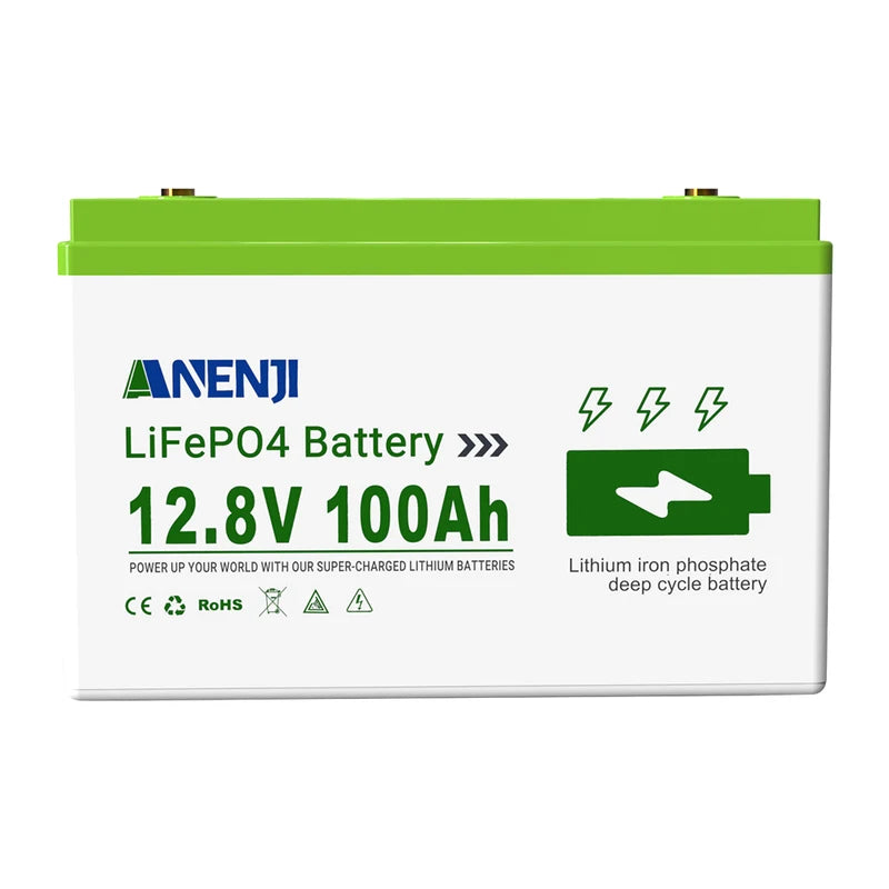 12.8V/25.6V 100Ah LiFePO4 Lithium Battery with Bluetooth and Low Temp Protection