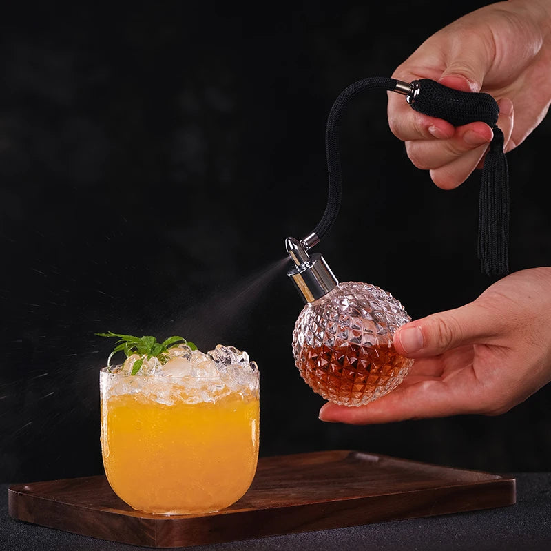Refillable 100ml Cocktail Atomizer Sprayer with Air Bulb for Bartenders and Home Bar