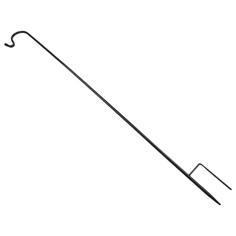 Adjustable Garden Shepherd Hook for Solar Lights Bird Feeders & Decor - Rustproof Wrought Iron, 35 Inch Tall