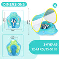 Baby Swimming Pool Float with Inflatable Ring - Support and Buoyancy for Kids 0-3 Years