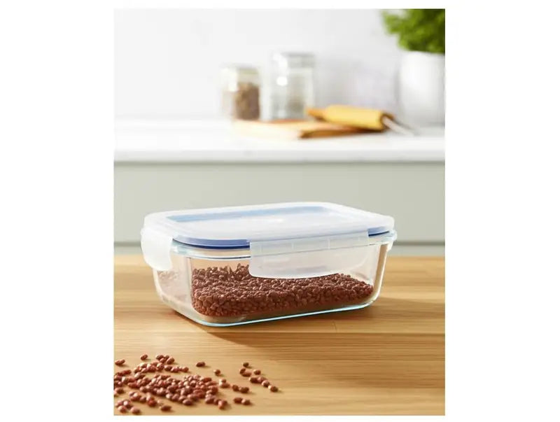 Glass Jar Set with Lock & Stock Lids - 640ml, 10 Pieces, Food Storage