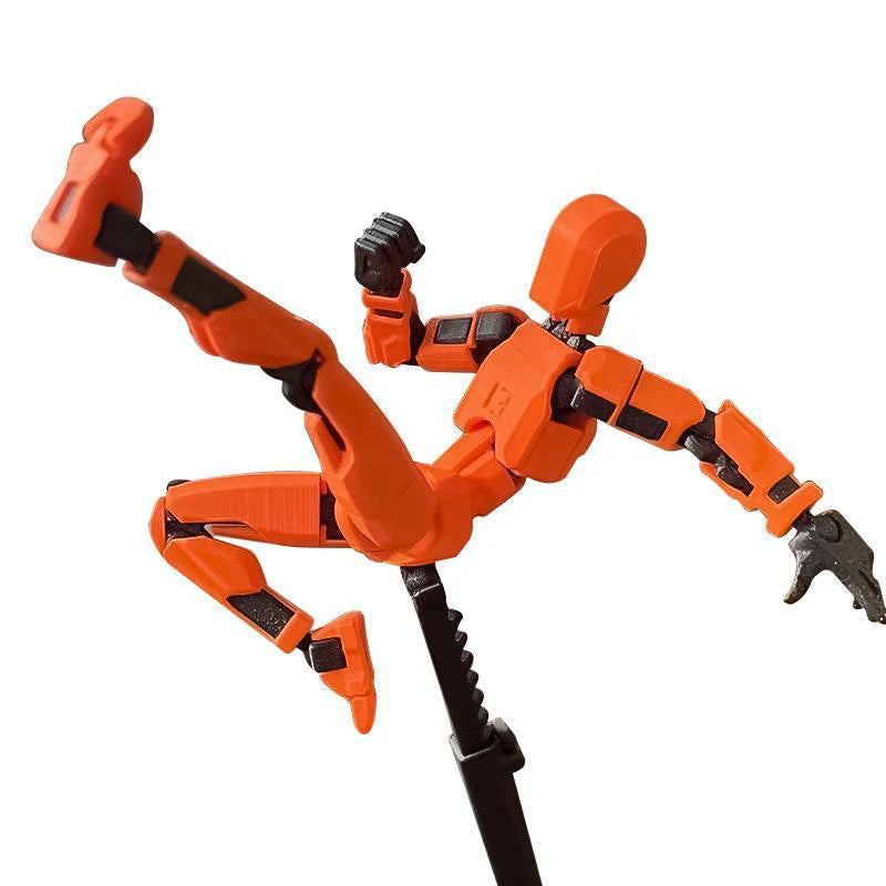 Movable 3D Printed Action Robot Model Doll Toy for Kids & Adults