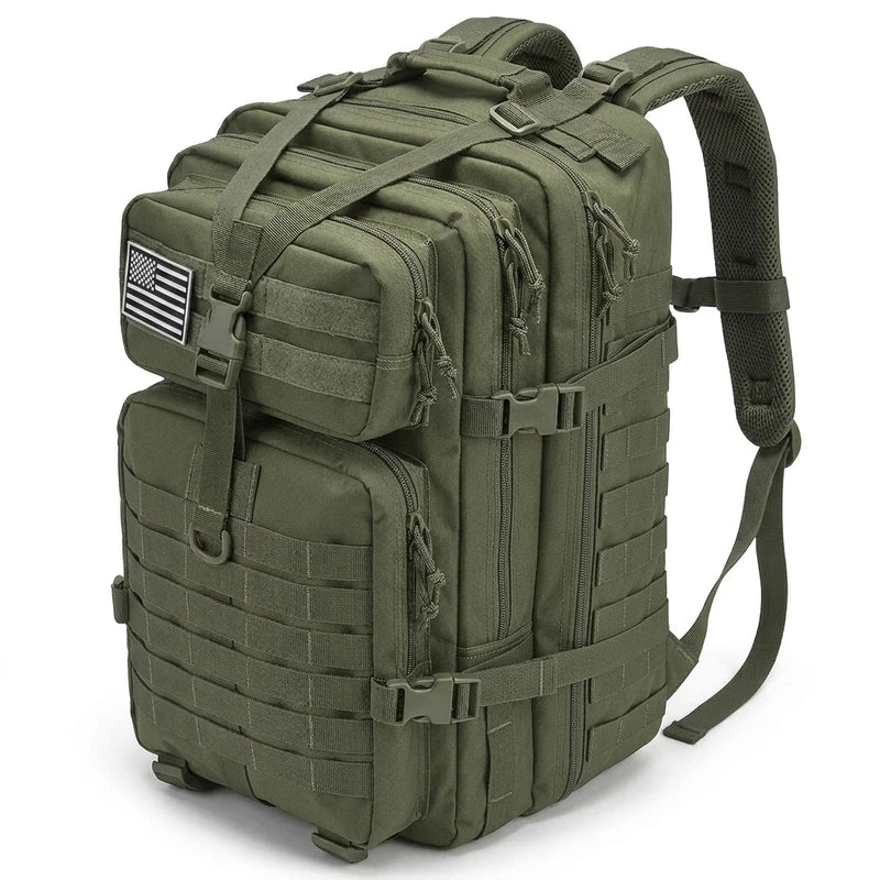 Men & Women 45L Tactical Hiking Backpack Large Capacity Water-Resistant Camping & Trekking Rucksack