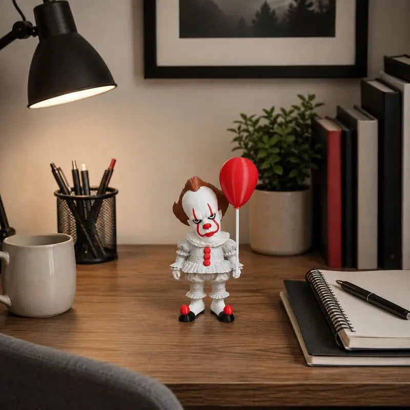 3D Printed Pennywise Clown Figure Model Halloween Decor Collectible Horror Gift
