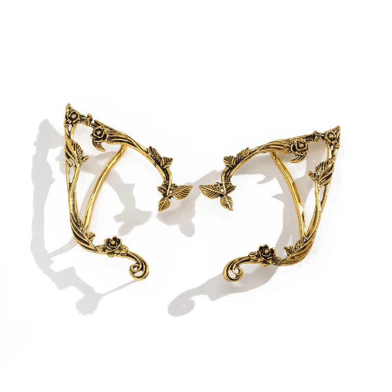 Cute Fairy Elf Leaf Ear Clip Jewelry for Weddings & Gifts