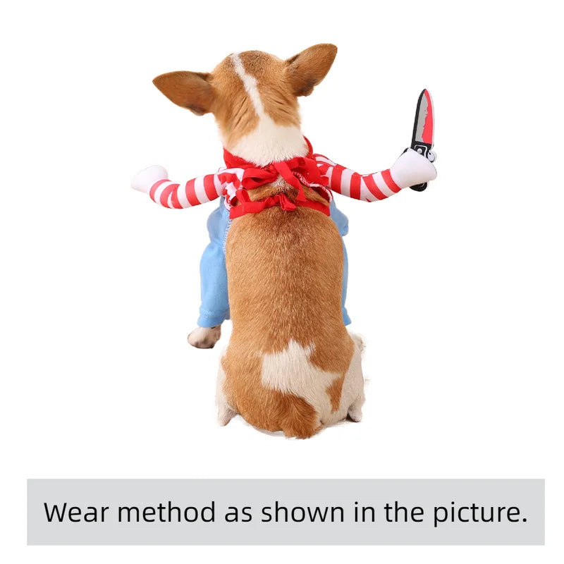 Funny Dog & Cat Halloween Costume Dress Up Pets Outfits - Small to XL Sizes