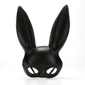 Black and White Rabbit Mask for Halloween Party Costume and Cosplay